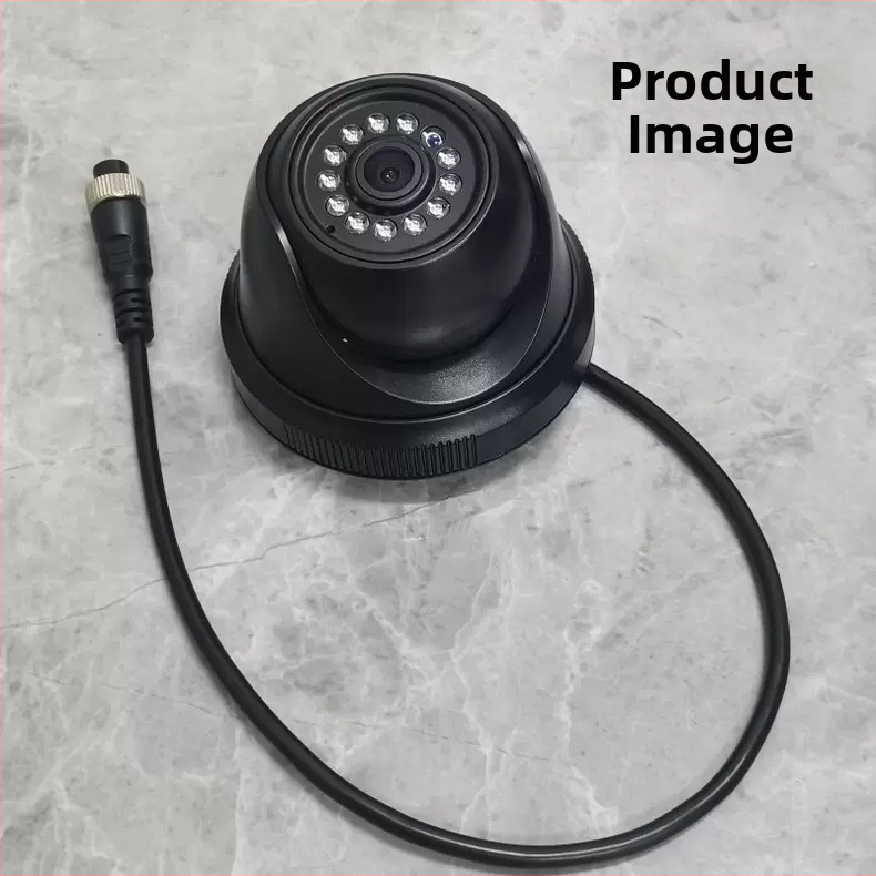 Automobilska infracrvena hemisferična kamera za četiri kanala nadzora, 1080P, AHD, 12-24V, 90° prilagodljiv, ABS kućište
