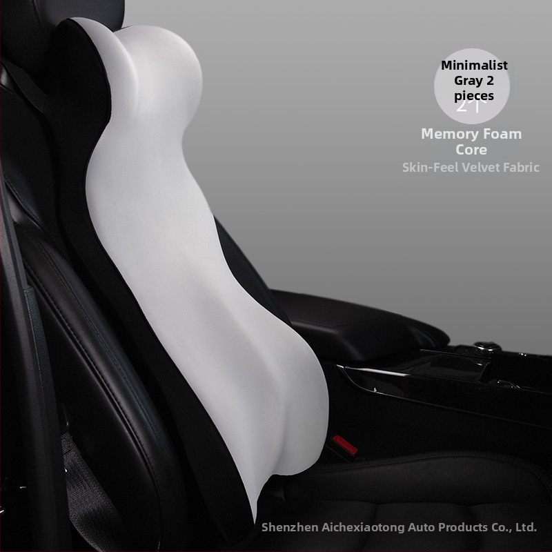 Automašīnas jostas atbalsta spilvens no atmiņas putām, integrēta jostas atbalsta, universāla saderība, logotipa drukāšana iespējama, piemērots visām sezonām