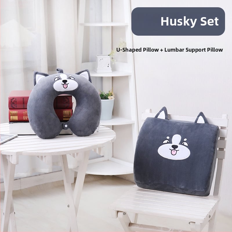 U-formájú nyakpárna memóriahab töltettel, kristály-velúr borítással, a nyak és a nyaki gerinc támogatására, utazásokhoz