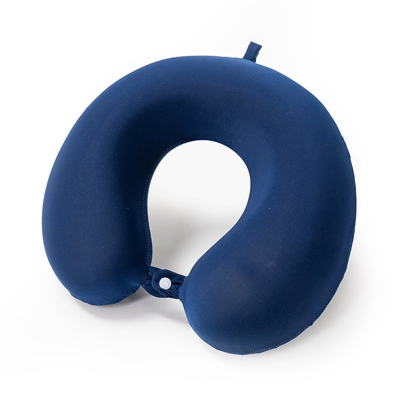 U-formájú nyakpárna memóriahab töltettel, kristály-velúr borítással, a nyak és a nyaki gerinc támogatására, utazásokhoz