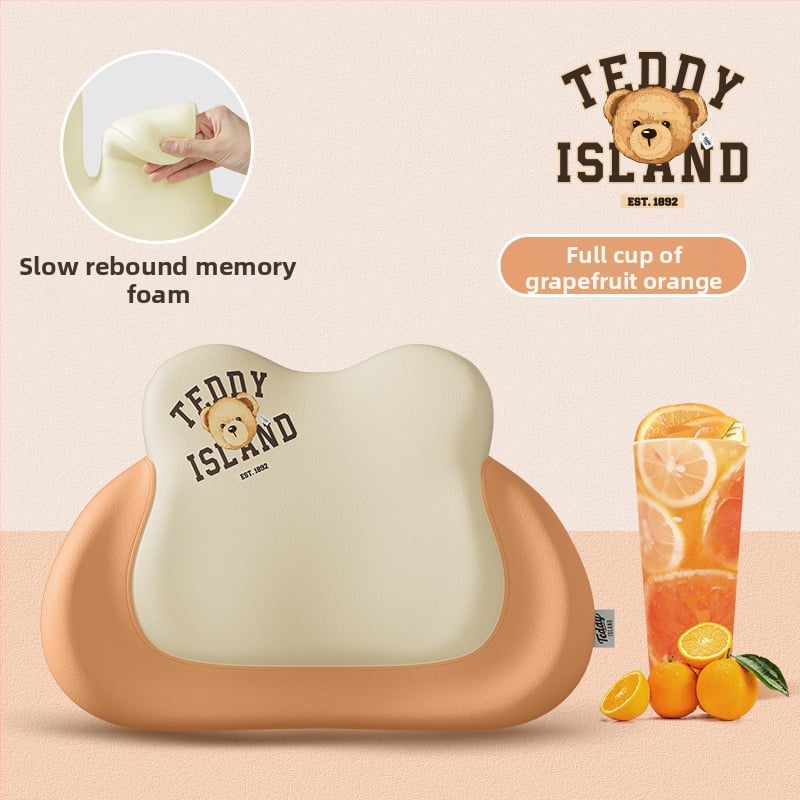 Auto jostas atbalsta spilvens ar atmiņas putām pildījumu, karikatūrai līdzīgs dizains, universāla saderība, pastorālais stils