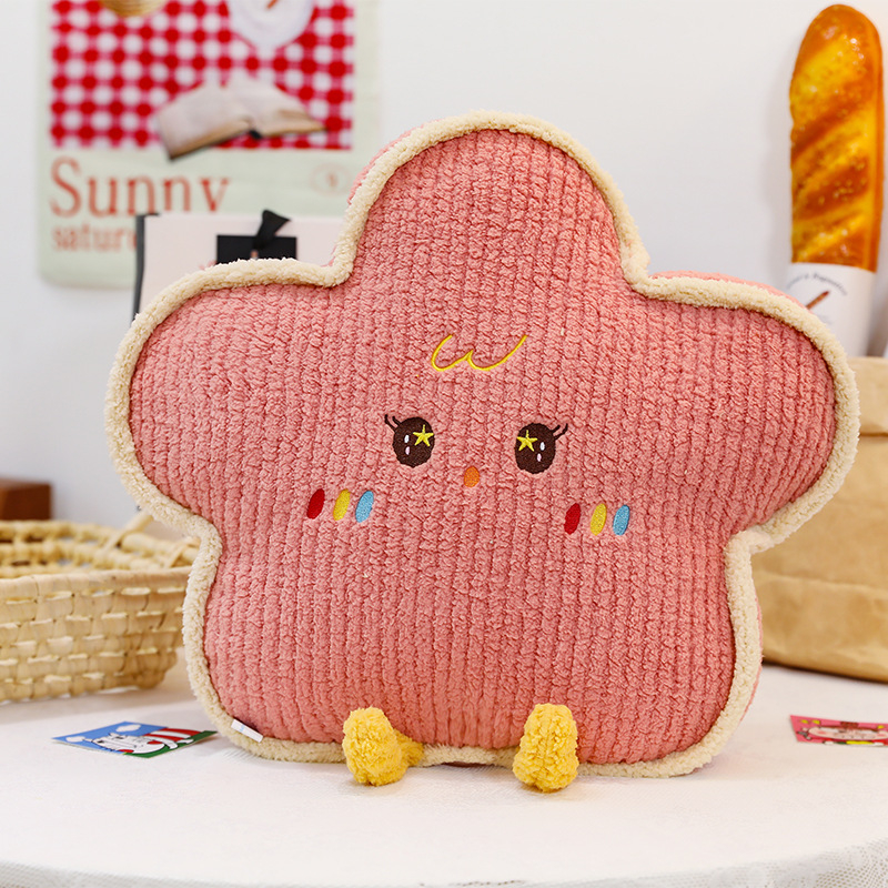 Plišani jastučić sa zvjezdama, mjesecom i oblacima, punilo PP pamuk, kratka pliš, mogućnost prilagodbe uzoraka