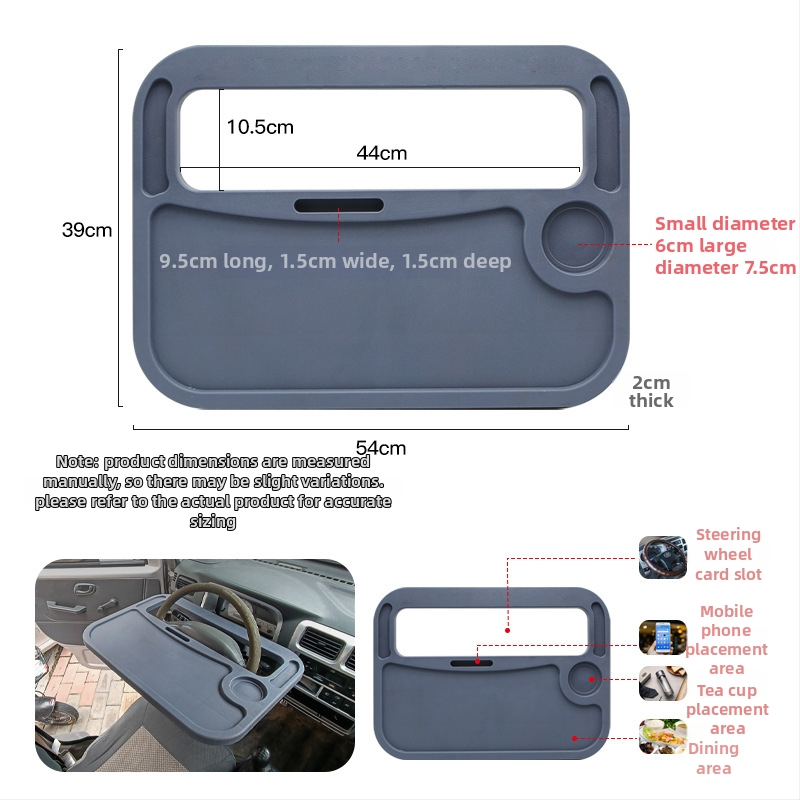 Veoki sisene toidulauake reguleeritava nurga ja seinale kinnitusega, universaalne sobivus, materjal plastik-puit