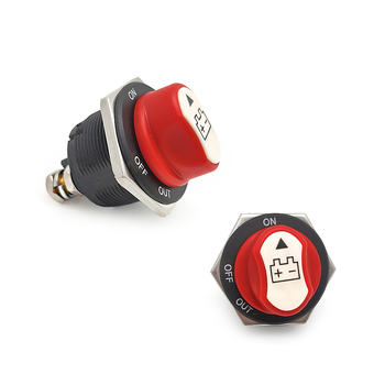 Akumulatora atslēdzējs – pogu tipa slēdzis, 50A/100A/200A/300A, automašīnām, laivām, motocikliem un elektrotransportam | Bai bangsheng