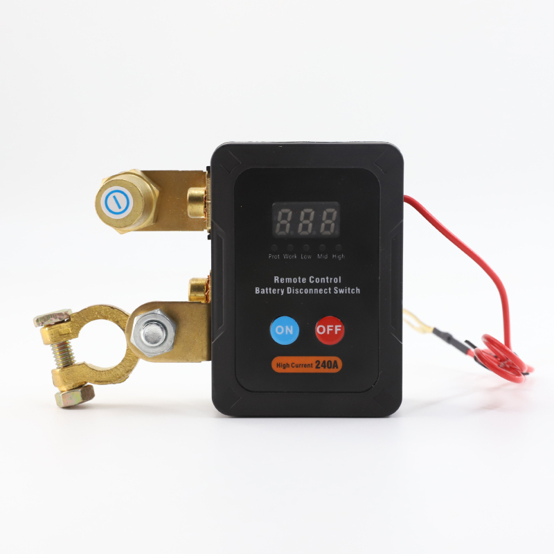 FOOCLES automašīnas akumulatora negatīvā pola atslēga ar 12V attālināto vadību un manuālu darbību, gudrais strāvas slēdzis, kas novērš enerģijas zudumu un noplūdi, modeļi FLS764/FLS765