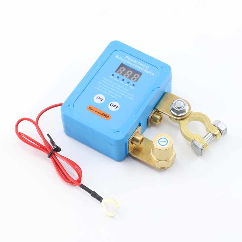 FOOCLES automašīnas akumulatora negatīvā pola atslēga ar 12V attālināto vadību un manuālu darbību, gudrais strāvas slēdzis, kas novērš enerģijas zudumu un noplūdi, modeļi FLS764/FLS765