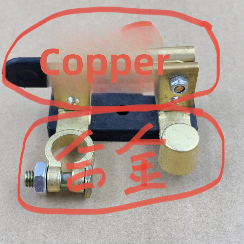 Autobaterijas atvienošanas slēdzis, divpolu, universāls, galvenais slēdzis pret noplūdēm