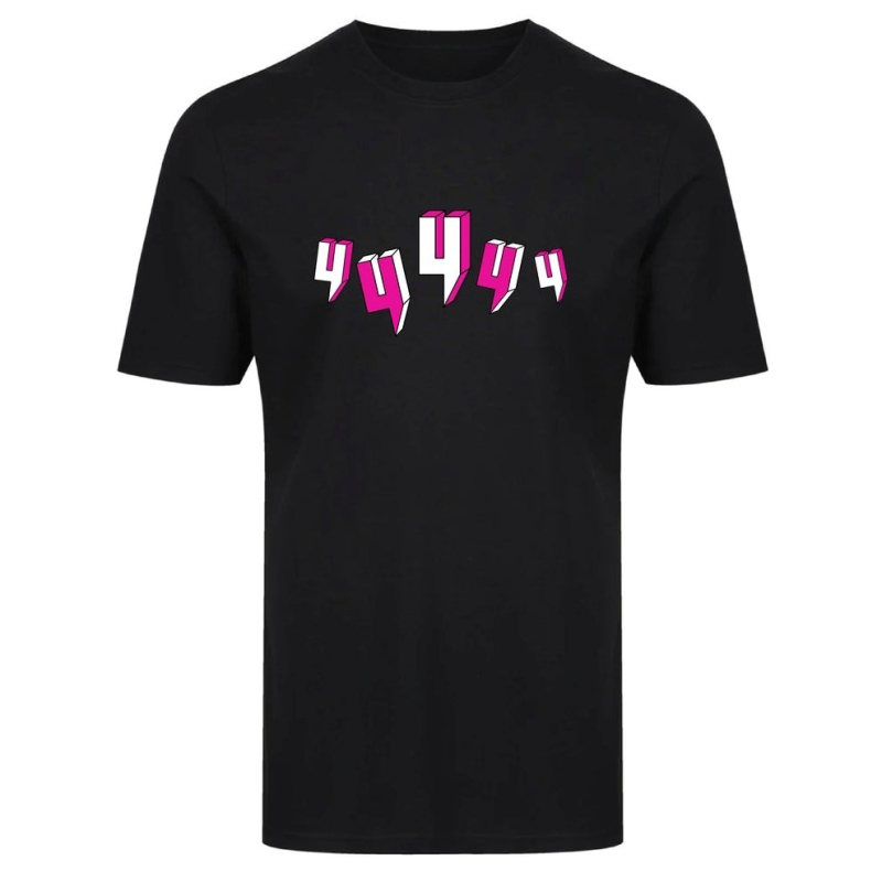 Poliestera T-krekls ar priekšā un aizmugurē drukātiem burtiem, apaļš kakla izgriezums, īsas piedurknes, karstspiedes druka