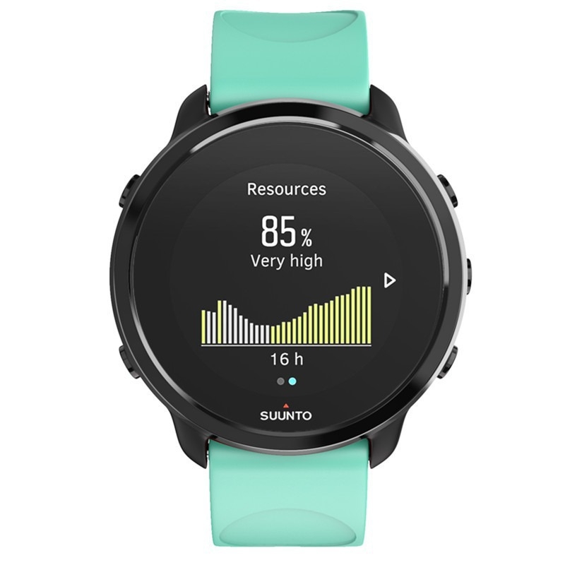 Silikonska narukvica za sat, širine 20 mm, čeličnom kopčom, kompatibilna sa Suunto 3 Fitness