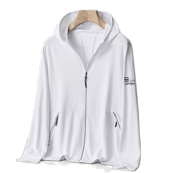 Kapucēta vasaras UV aizsardzības vējjaka, plāna poliestera maisījuma audums, elpojoša, ātri žūst, piemērots āra ceļojumiem