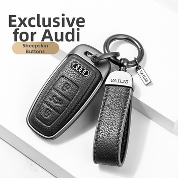 Võtmeümbris Audi | Materjal: Lambanahk | Stiil: Äri