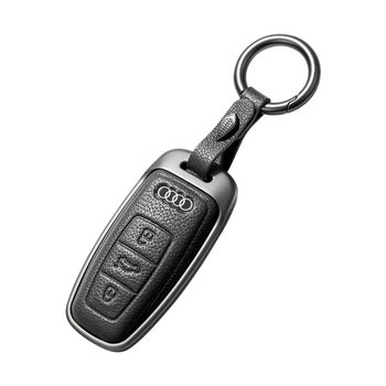 Võtmeümbris Audi | Materjal: Lambanahk | Stiil: Äri