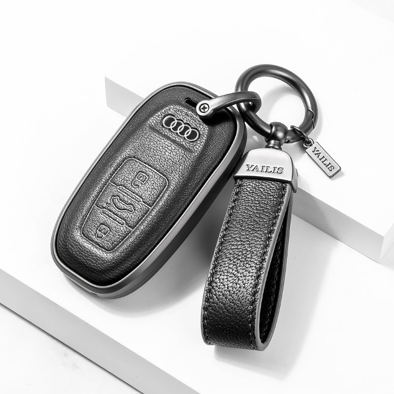 Võtmeümbris Audi | Materjal: Lambanahk | Stiil: Äri