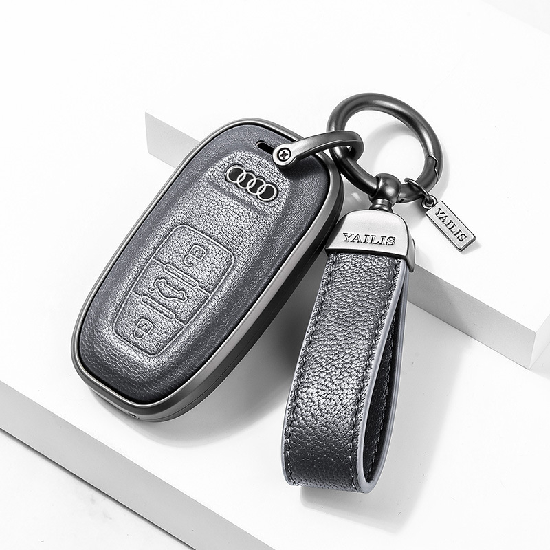 Võtmeümbris Audi | Materjal: Lambanahk | Stiil: Äri