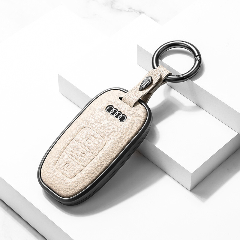 Võtmeümbris Audi | Materjal: Lambanahk | Stiil: Äri