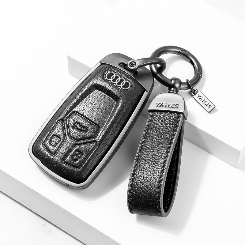 Võtmeümbris Audi | Materjal: Lambanahk | Stiil: Äri