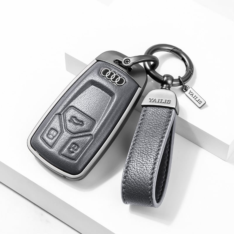 Võtmeümbris Audi | Materjal: Lambanahk | Stiil: Äri