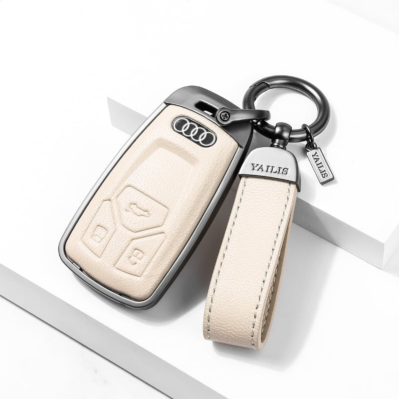 Võtmeümbris Audi | Materjal: Lambanahk | Stiil: Äri