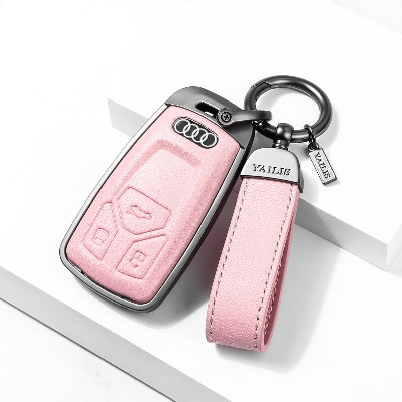 Võtmeümbris Audi | Materjal: Lambanahk | Stiil: Äri