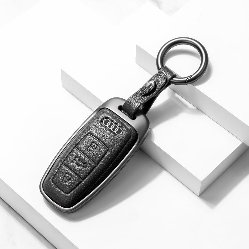 Võtmeümbris Audi | Materjal: Lambanahk | Stiil: Äri