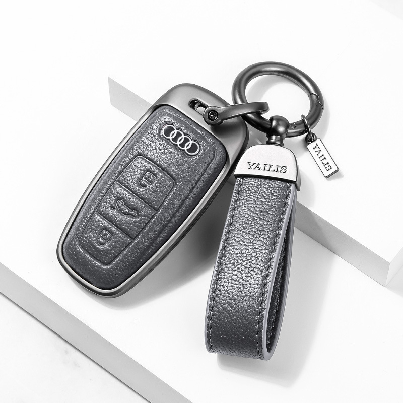 Võtmeümbris Audi | Materjal: Lambanahk | Stiil: Äri