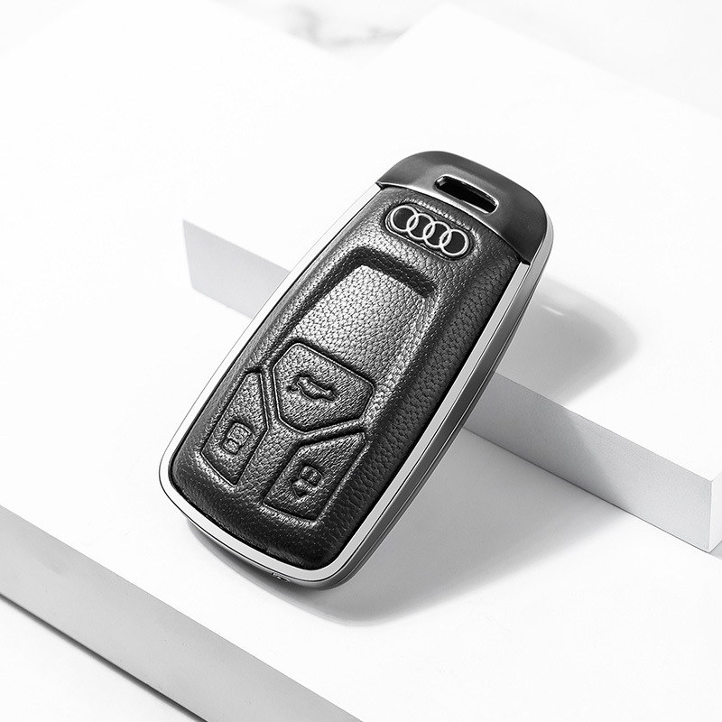 Võtmeümbris Audi | Materjal: Lambanahk | Stiil: Äri