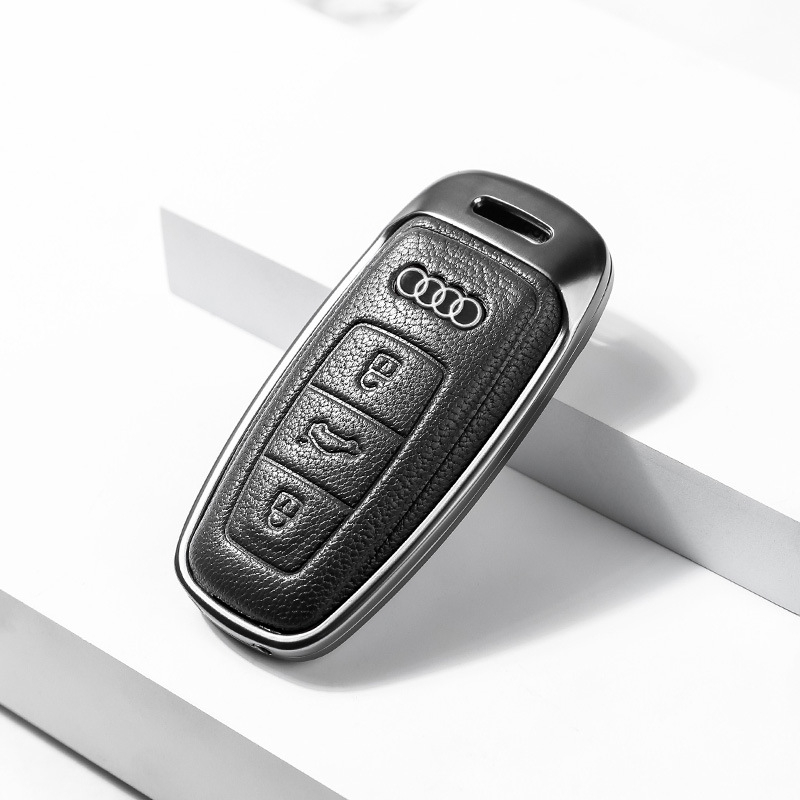 Võtmeümbris Audi | Materjal: Lambanahk | Stiil: Äri