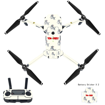 DJI Mavic Pro korpusa plēve ar karikatūru uzlīmēm, matēts plēves materiāls, apstrādes veids: cits