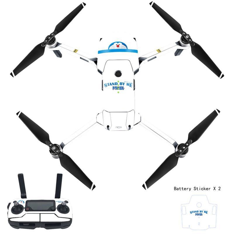 DJI Mavic Pro korpusa plēve ar karikatūru uzlīmēm, matēts plēves materiāls, apstrādes veids: cits