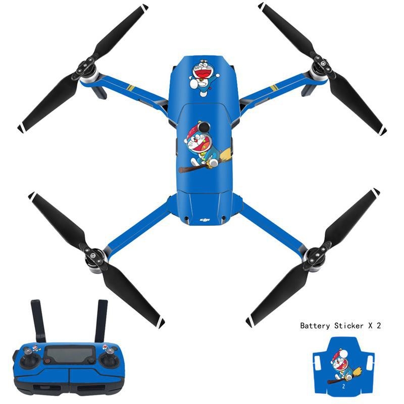 DJI Mavic Pro korpusa plēve ar karikatūru uzlīmēm, matēts plēves materiāls, apstrādes veids: cits