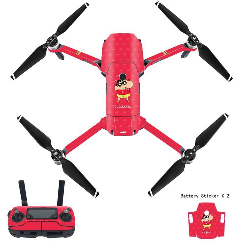 DJI Mavic Pro korpusa plēve ar karikatūru uzlīmēm, matēts plēves materiāls, apstrādes veids: cits