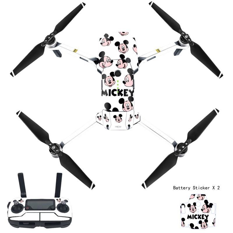 DJI Mavic Pro korpusa plēve ar karikatūru uzlīmēm, matēts plēves materiāls, apstrādes veids: cits