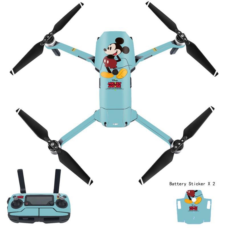 DJI Mavic Pro korpusa plēve ar karikatūru uzlīmēm, matēts plēves materiāls, apstrādes veids: cits