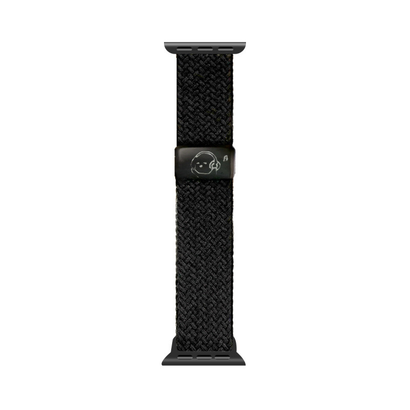 Remen za Apple Watch S8/S9, najlonski pleteni, laserski graviran, magnetska kopča