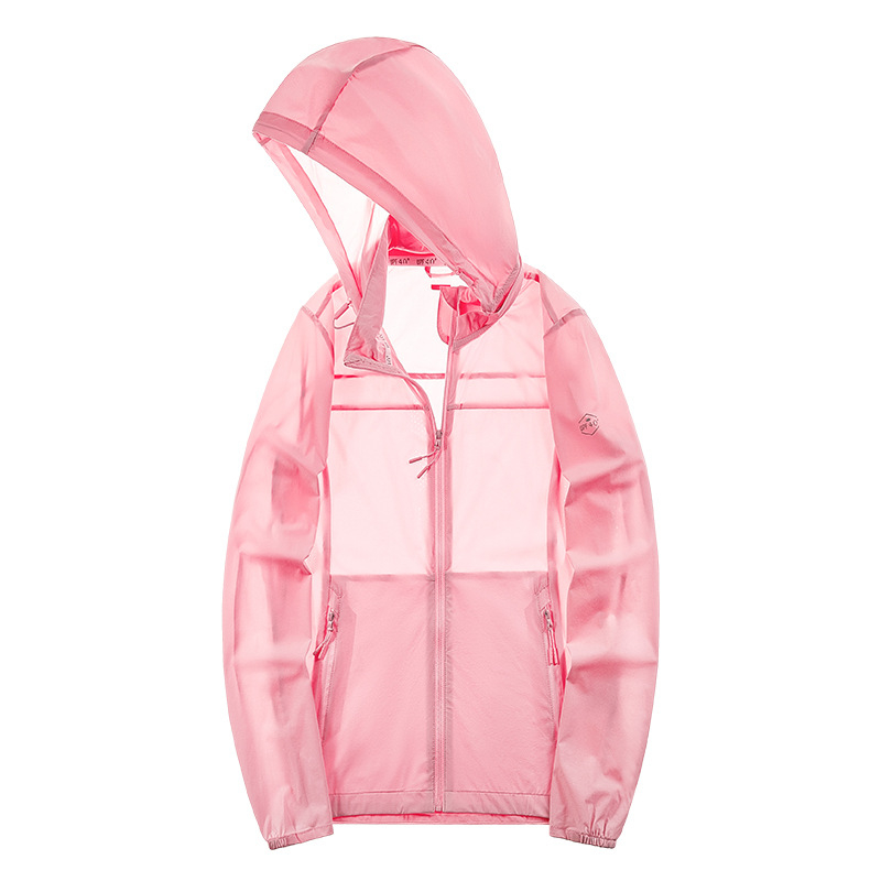 Uniszex nylon napvédő kabát, kapucnival, légáteresztő, UV50+, gyorsan száradó