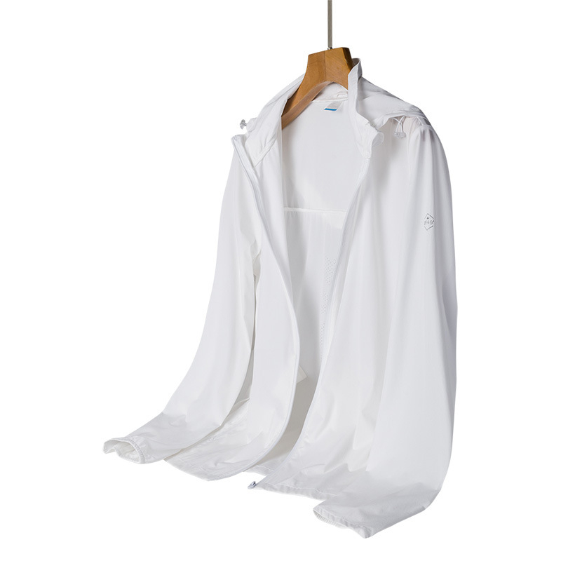 Uniszex nylon napvédő kabát, kapucnival, légáteresztő, UV50+, gyorsan száradó