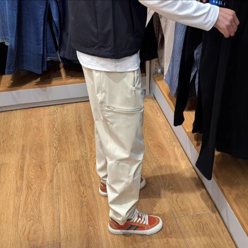 Unisex hlače za posao i slobodno vrijeme s 3D krojem, ravni kroj, 100% poliester, vodonepropusne i otporne na vjetar, remen i zatvarač, proljeće–jesen
