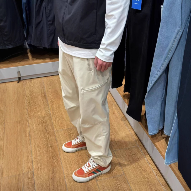 Unisex hlače za posao i slobodno vrijeme s 3D krojem, ravni kroj, 100% poliester, vodonepropusne i otporne na vjetar, remen i zatvarač, proljeće–jesen