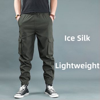 Férfi fleece-bélelt vastag jogger nadrág, magas derekú, egyenes szabású, bambusz rost és poliészter keverék