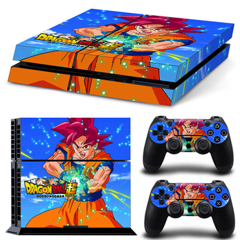 PS4 aizsargfolija vecajiem modeļiem (tipi 10/11/12) ar Dragon Ball korpusa uzlīmi, matēta plēve, apstrādes veids: cits