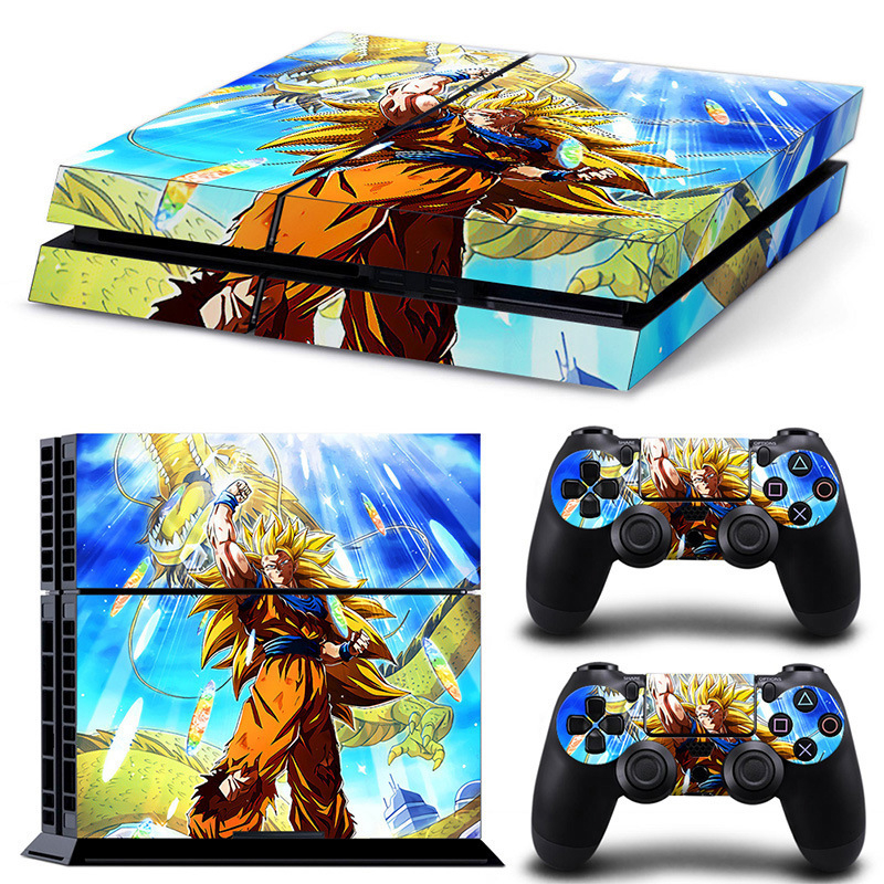 PS4 aizsargfolija vecajiem modeļiem (tipi 10/11/12) ar Dragon Ball korpusa uzlīmi, matēta plēve, apstrādes veids: cits