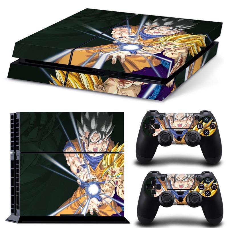 PS4 aizsargfolija vecajiem modeļiem (tipi 10/11/12) ar Dragon Ball korpusa uzlīmi, matēta plēve, apstrādes veids: cits
