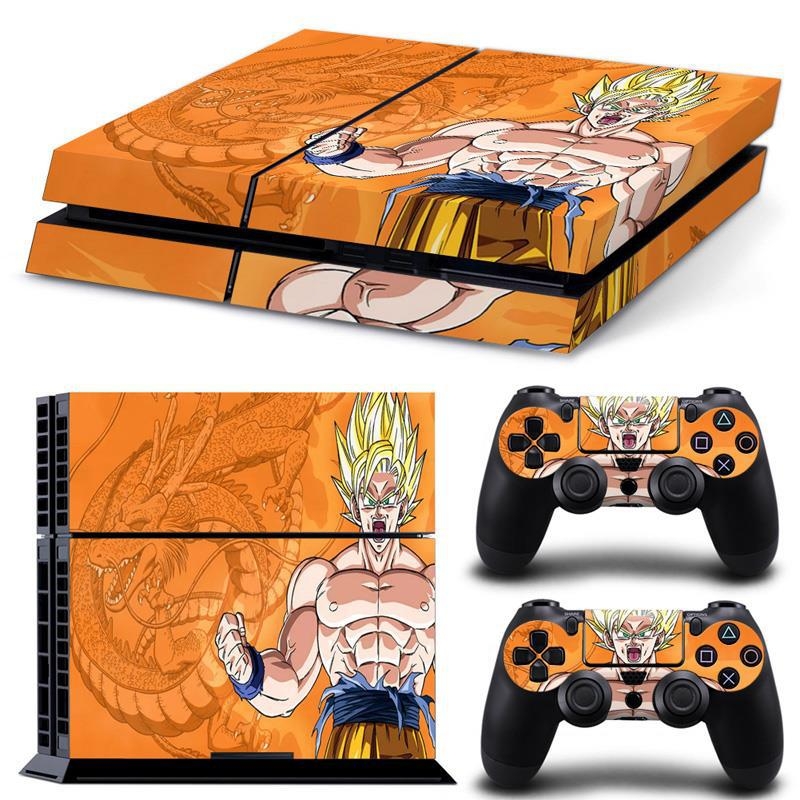 PS4 aizsargfolija vecajiem modeļiem (tipi 10/11/12) ar Dragon Ball korpusa uzlīmi, matēta plēve, apstrādes veids: cits