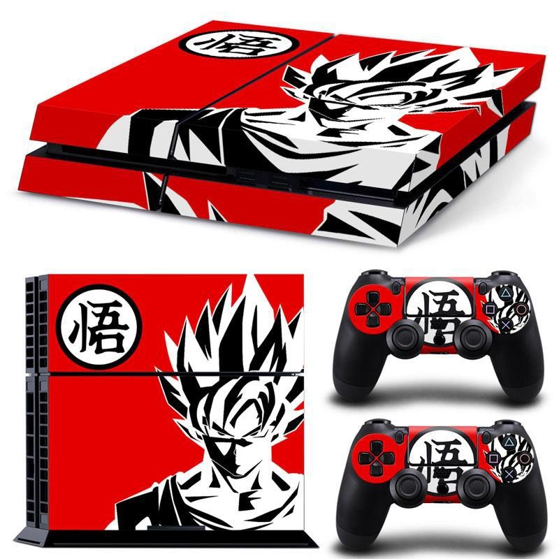 PS4 aizsargfolija vecajiem modeļiem (tipi 10/11/12) ar Dragon Ball korpusa uzlīmi, matēta plēve, apstrādes veids: cits