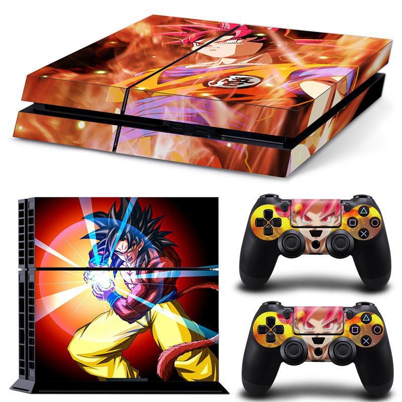 PS4 aizsargfolija vecajiem modeļiem (tipi 10/11/12) ar Dragon Ball korpusa uzlīmi, matēta plēve, apstrādes veids: cits