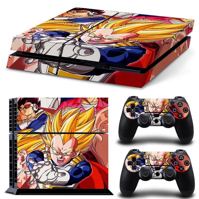 PS4 aizsargfolija vecajiem modeļiem (tipi 10/11/12) ar Dragon Ball korpusa uzlīmi, matēta plēve, apstrādes veids: cits