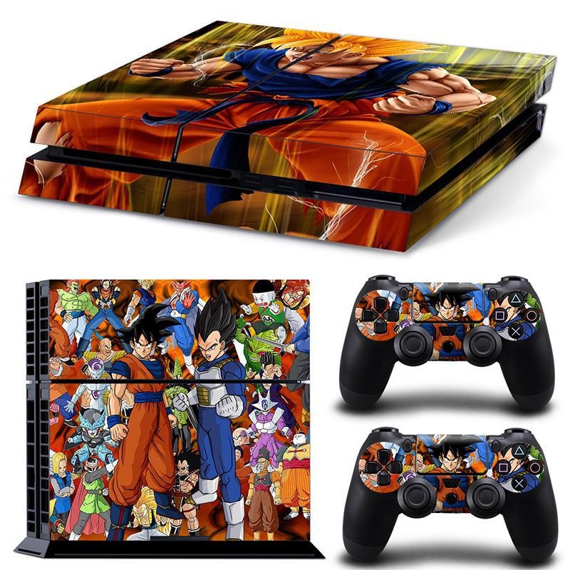 PS4 aizsargfolija vecajiem modeļiem (tipi 10/11/12) ar Dragon Ball korpusa uzlīmi, matēta plēve, apstrādes veids: cits