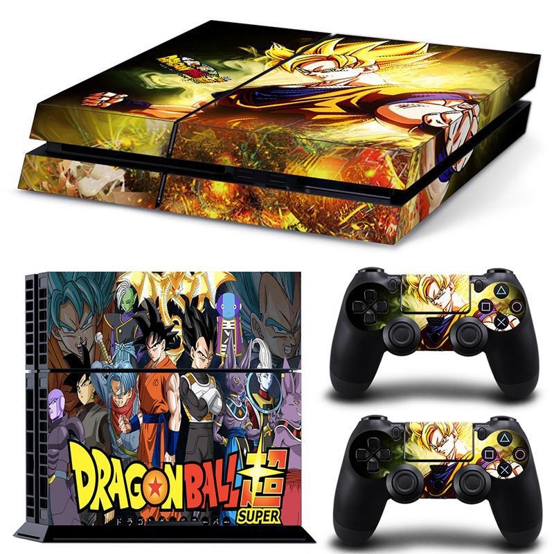 PS4 aizsargfolija vecajiem modeļiem (tipi 10/11/12) ar Dragon Ball korpusa uzlīmi, matēta plēve, apstrādes veids: cits
