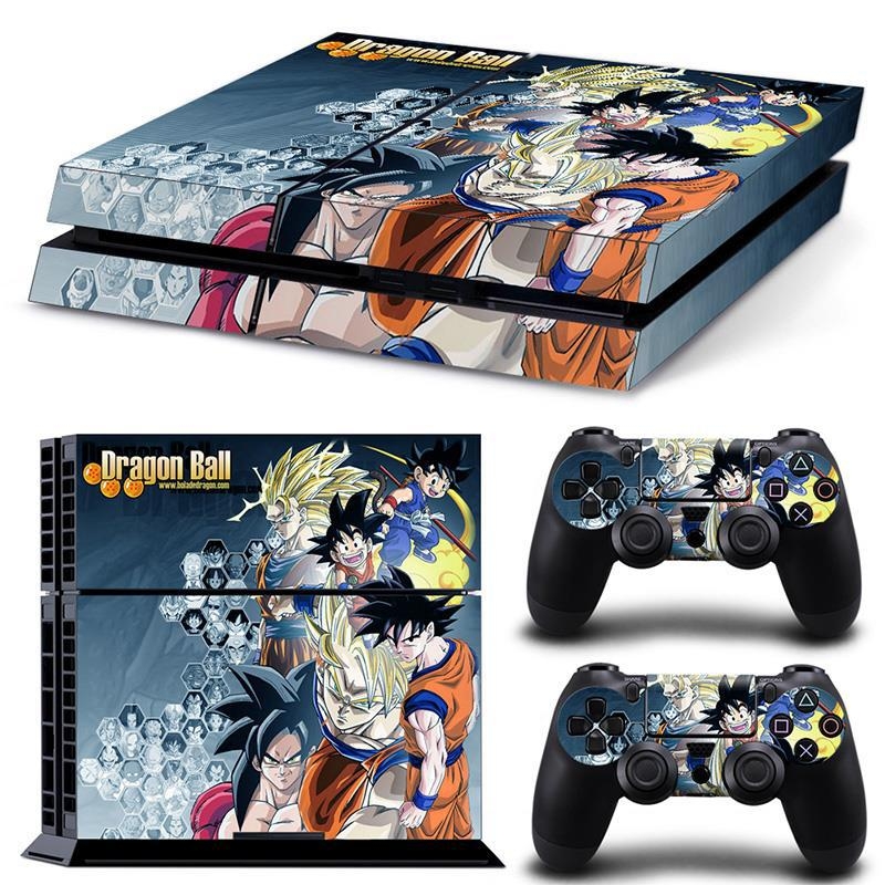 PS4 aizsargfolija vecajiem modeļiem (tipi 10/11/12) ar Dragon Ball korpusa uzlīmi, matēta plēve, apstrādes veids: cits