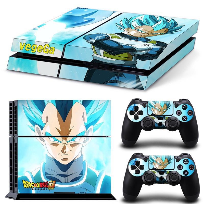 PS4 aizsargfolija vecajiem modeļiem (tipi 10/11/12) ar Dragon Ball korpusa uzlīmi, matēta plēve, apstrādes veids: cits